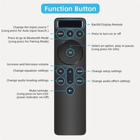 img 2 attached to UNOCAR Backlit Display Bluetooth Remote Replacement for Vizio Soundbar Systems - V21d-J8, V21x-J8, V21-H8, V51x-J6, V51-H6, M21d-H8R, M51ax-J6