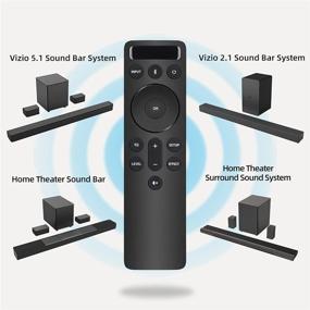 img 3 attached to UNOCAR Backlit Display Bluetooth Remote Replacement for Vizio Soundbar Systems - V21d-J8, V21x-J8, V21-H8, V51x-J6, V51-H6, M21d-H8R, M51ax-J6