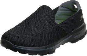 img 4 attached to Skechers Performance Slip Walking Black Men's Shoes and Athletic