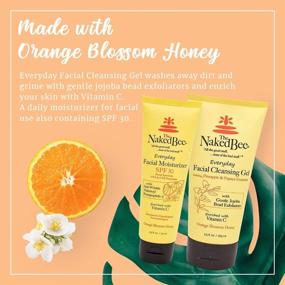 img 3 attached to The Naked Bee Orange Blossom Honey Everyday Facial Care: Exfoliating Cleansing Gel & Anti-Wrinkle Moisturizer Set