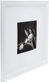 img 1 attached to 🖼️ Versatile Studio Nova Picture Frame: Display 8 x 10 or 16 x 20 Photos in White, Mat or No Mat Option Available