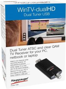 img 1 attached to 🖥️ HAUPPAUGE WinTV-DualHD Dual USB 2.0 HD TV Tuner: Enhance your Windows PC with HD TV capability in sleek black design (Model 1595)