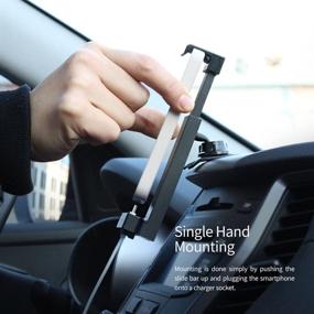 img 1 attached to Sinjimoru Cell Phone Holder for Car: Car Charger with USB-C Type Cable, Phone Mount & Stand! Sinji Car Kit, Type C Package