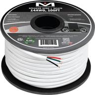🔊 mediabridge 14awg 4-conductor speaker wire (100 feet, white) - high-quality copper construction for in-wall use - etl listed & cl2 rated - sw-14x4-100-wh logo