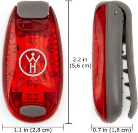 img 1 attached to 🏃 Enhance Your Safety with LED Safety Light 2 Pack - Ideal for Runners, Cyclists, Walkers, Joggers, Kids, Dogs, and More!