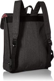 img 2 attached to Herschel Backpack Black Synthetic Leather Backpacks