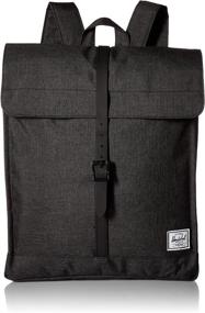 img 3 attached to Herschel Backpack Black Synthetic Leather Backpacks