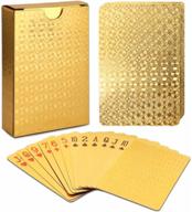 🃏 premium gold waterproof playing cards – perfect for parties and games! логотип