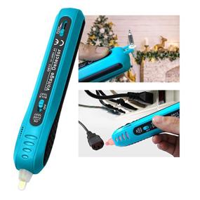 img 4 attached to 🔌 Allsun Christmas Light Tester Non-Contact Voltage Detector Bulb & Fuse Finder 12-600 V AC Voltage Tester Holiday Light Fuse Checker and Repair Tool, Blue