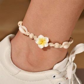 img 1 attached to Браслеты Jeweky Flower Anklets Jewelry