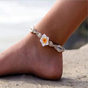 img 4 attached to Браслеты Jeweky Flower Anklets Jewelry