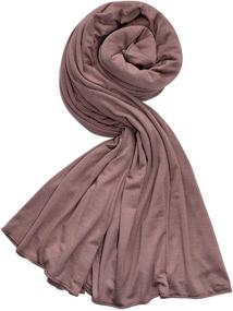 img 1 attached to 🧣 Premium Jersey Women's Accessories in Scarves & Wraps by Voile Chic Colors