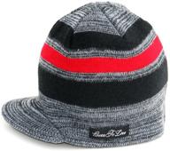 🧢 born love stripe visor beanie: the perfect boys' accessory and hat & cap combo logo