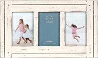 🖼️ prinz homestead collage frame: display three 4x6 photos in antique white finish logo