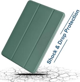 img 1 attached to 📱 Arae Green iPad Air 4 Case (2020) with Auto Wake/Sleep Feature, Standing Cover for 10.9-inch Generation