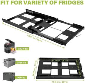 img 2 attached to F40C4TMP Fridge Slide - Perfect Fit for Portable Refrigerator Models: 32Q, 42Q, 53Q, JP30, JP40, JP50, CF35, CF45, CF55