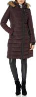 🧥 nanette lepore women's long asymmetric puffer coat with hood: chic and functional outerwear for winter logo