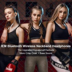 img 1 attached to BASN Active Noise Canceling IEM Headphones Bluetooth Headphones Deep Bass Wireless Headphones with MMCX Connector – Metalen PRO Gray | Perfect for Workout, Running, and Gym