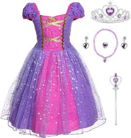 img 4 attached to 🎉 JerrisApparel Princess Costume: Perfect Accessories for Birthday Parties