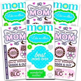 img 1 attached to 🎉 Deluxe Mom Sticker Packs - Happy Mother's Day Stickers Set (Gift Card Decorations, Scrapbook, Party Supplies)