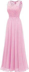 img 3 attached to Wedding Chiffon Evening Bridesmaid Champagne Women's Clothing in Dresses