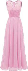 img 4 attached to Wedding Chiffon Evening Bridesmaid Champagne Women's Clothing in Dresses