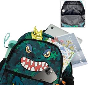 img 1 attached to 🦕 Kid's Dinosaur Backpack by HiFenly - Perfect for Kindergarten and Elementary School