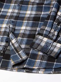 img 1 attached to 👕 B8210 Burnside Men's Clothing: Yarn Dyed Sleeve Flannel Shirt