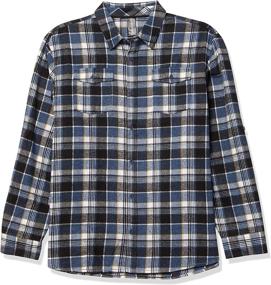 img 3 attached to 👕 B8210 Burnside Men's Clothing: Yarn Dyed Sleeve Flannel Shirt