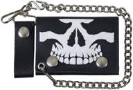 👑 seo-optimized: hot leathers skull leather wallet for biker enthusiasts logo