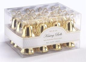 img 2 attached to 🔔 24-Piece Set of Kate Aspen Gold Kissing Bells Place Card/Photo Holders