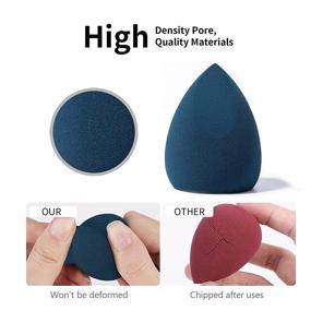 img 2 attached to 💄 Quick B. Makeup Sponge Blender, Latex-Free Beauty Sponge Blenders for Foundation, Concealer, Blush &amp; Powder