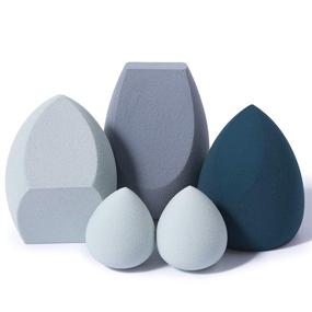 img 4 attached to 💄 Quick B. Makeup Sponge Blender, Latex-Free Beauty Sponge Blenders for Foundation, Concealer, Blush &amp; Powder