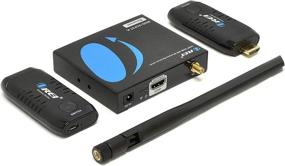 img 2 attached to 📶 OREI Wireless HDMI Extender Transmitter & Receiver Dongle 2x1 1080P Kit - Stream from Laptop, PC, Switching - Up to 50 Ft Range (WHD-VCP2T-K)