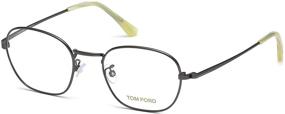 img 4 attached to Tom Ford Eyeglasses Gunmetal Beige