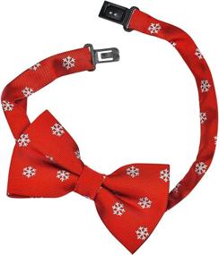 img 1 attached to Retreez Christmas Snowflakes Microfiber Pre Tied Boys' Accessories : Bow Ties