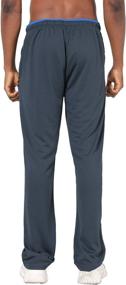 img 1 attached to 🏃 NEIKU Men's Open Bottom Running Pants with Mesh Panels and Pockets - Athletic Sweatpants