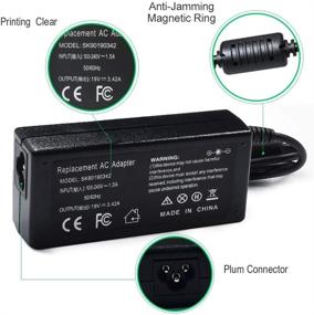 img 2 attached to 💡 High-Performance 65W AC Laptop Adapter Power Cord for Acer Chromebook 15 R13 R11 and More Models: CB3-532 CB3-111-C4HT CB3-131 C720 C720P C740
