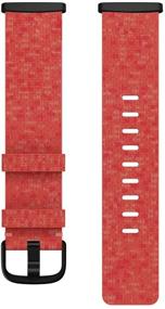 img 2 attached to 💫 Stylish Coral EUCARLOS Bands for Fitbit Sense/Versa 3 - Adjustable Breathable Wristband for Women and Men