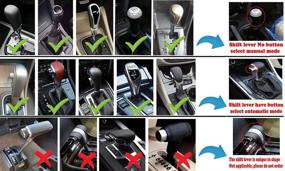 img 1 attached to 🚗 Набор из 3-х предметов 🧸 acdiac: плюшевое теплое чехлы на руль, ручник и рычаг переключения передач - универсальные аксессуары для интерьера автомобиля на ручной коробке передач (черный)