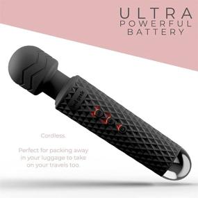 img 1 attached to 🛏️ Bed Geek Handheld Cordless Personal Massager - Waterproof, USB Rechargeable, Memory Feature, Skin Soft Silicone - 20 Vibration Patterns, 8 Speeds