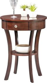 img 3 attached to 🏞️ Espresso Classic Accents Schaffer End Table by Convenience Concepts