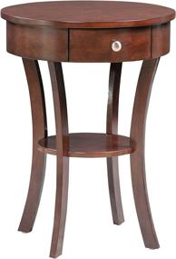 img 2 attached to 🏞️ Espresso Classic Accents Schaffer End Table by Convenience Concepts