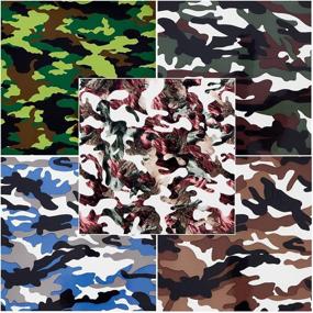 img 2 attached to 🎨 ACBOWE Camo HTV Heat Transfer Vinyl Sheets: 5 Assorted Colors - 12"x10" Camouflage Pattern Iron-on Vinyl Bundle for DIY T-Shirt Decoration and Crafts