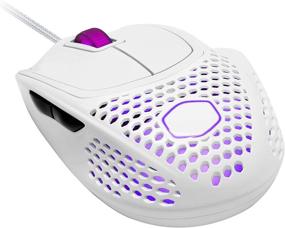img 4 attached to 🖱️ Cooler Master MM720: The Ultimate Lightweight Gaming Mouse with Ultraweave Cable, 16000 DPI Optical Sensor, RGB, and Unique Claw Grip Shape - White Glossy Edition