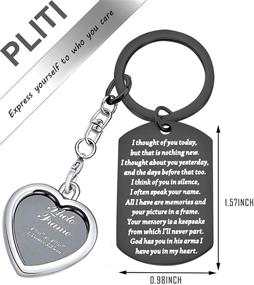 img 3 attached to 🌹 Memorial Sympathy Keychain - PLITI Thoughtful Remembrance