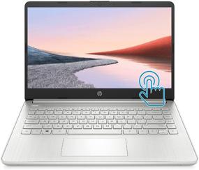 img 4 attached to 💻 Последняя модель ноутбука HP Premium (2021), 14-дюймовый HD сенсорный экран, процессор AMD Athlon, 8 ГБ ОЗУ, 128 ГБ SSD, веб-камера, HDMI, Bluetooth, Wi-Fi, долгое время работы от батареи, онлайн конференции, натуральный серебристый цвет, Windows 10