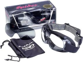 img 1 attached to Global Vision Spider Motorcycle Eyewear - Clear & Smoke Lens Kit