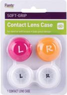 👁️ флентс контейнер для контактных линз с мягкой ручкой, набор из 6 штук - разноцветный. логотип
