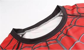 img 2 attached to Superhero Compression Running Clothing: Activewear for Men's Athletics